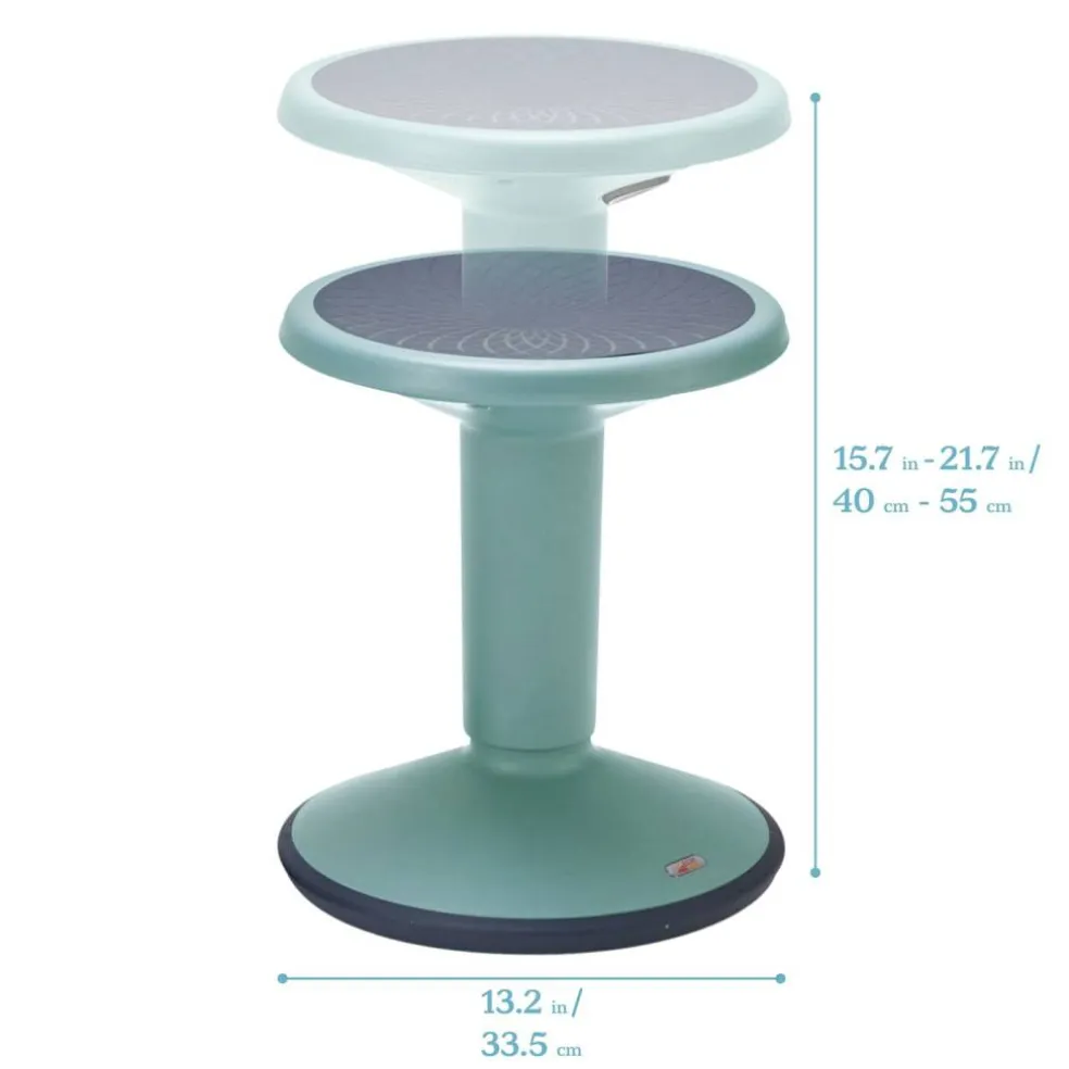 SitWell Adjustable Height Wobble Stool, Active Flexible Seating Chair