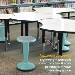 SitWell Adjustable Height Wobble Stool, Active Flexible Seating Chair