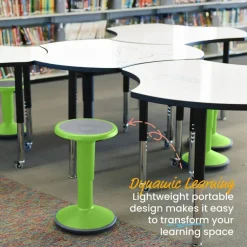 SitWell Adjustable Height Wobble Stool, Active Flexible Seating Chair
