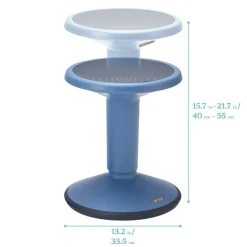 SitWell Adjustable Height Wobble Stool, Active Flexible Seating Chair