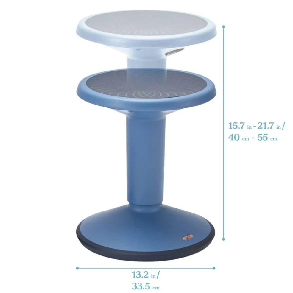 SitWell Adjustable Height Wobble Stool, Active Flexible Seating Chair