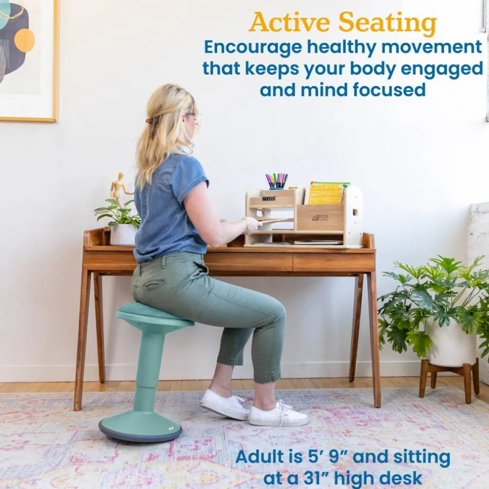 Sitwell Wobble Stool with Cushion, Adjustable Height, Active Seating