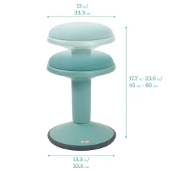 Sitwell Wobble Stool with Cushion, Adjustable Height, Active Seating