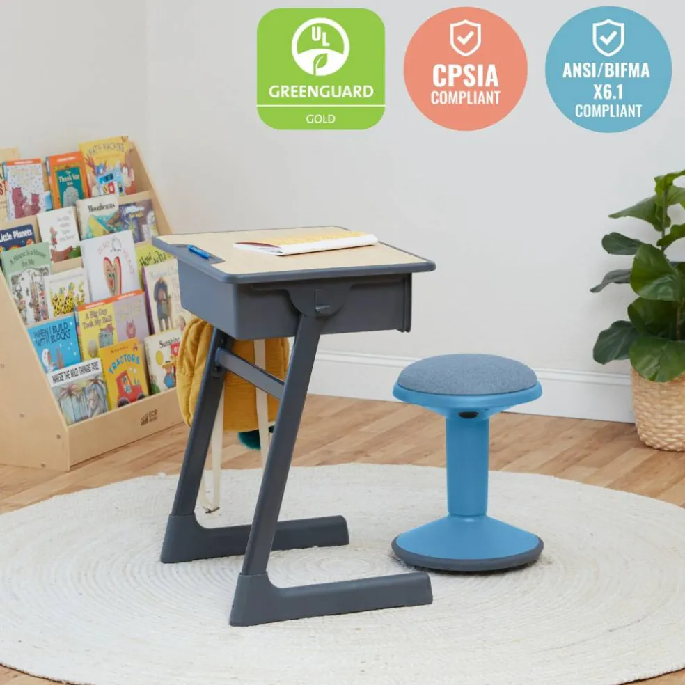Sitwell Wobble Stool with Cushion, Adjustable Height, Active Seating