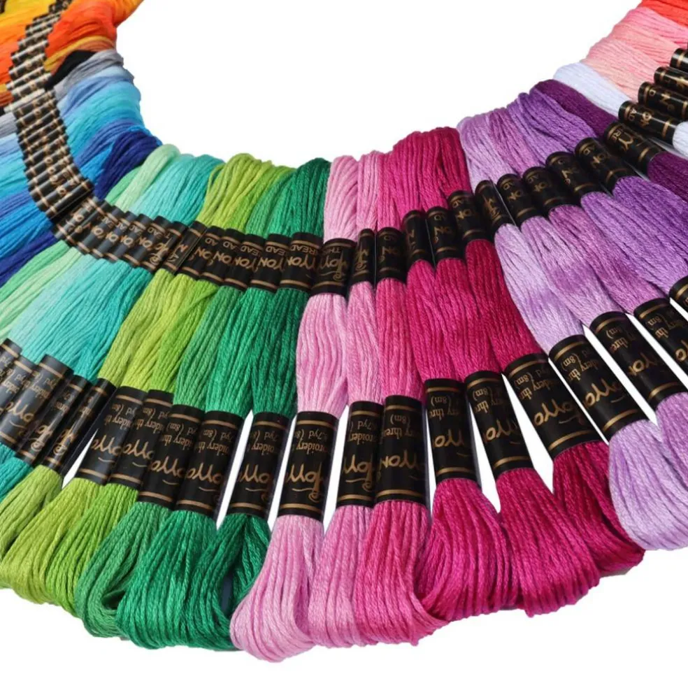122 skeins Embroidery Floss - Embroidery Thread - Friendship Bracelet String for Cross Stitch, Hand Embroidery, String Art