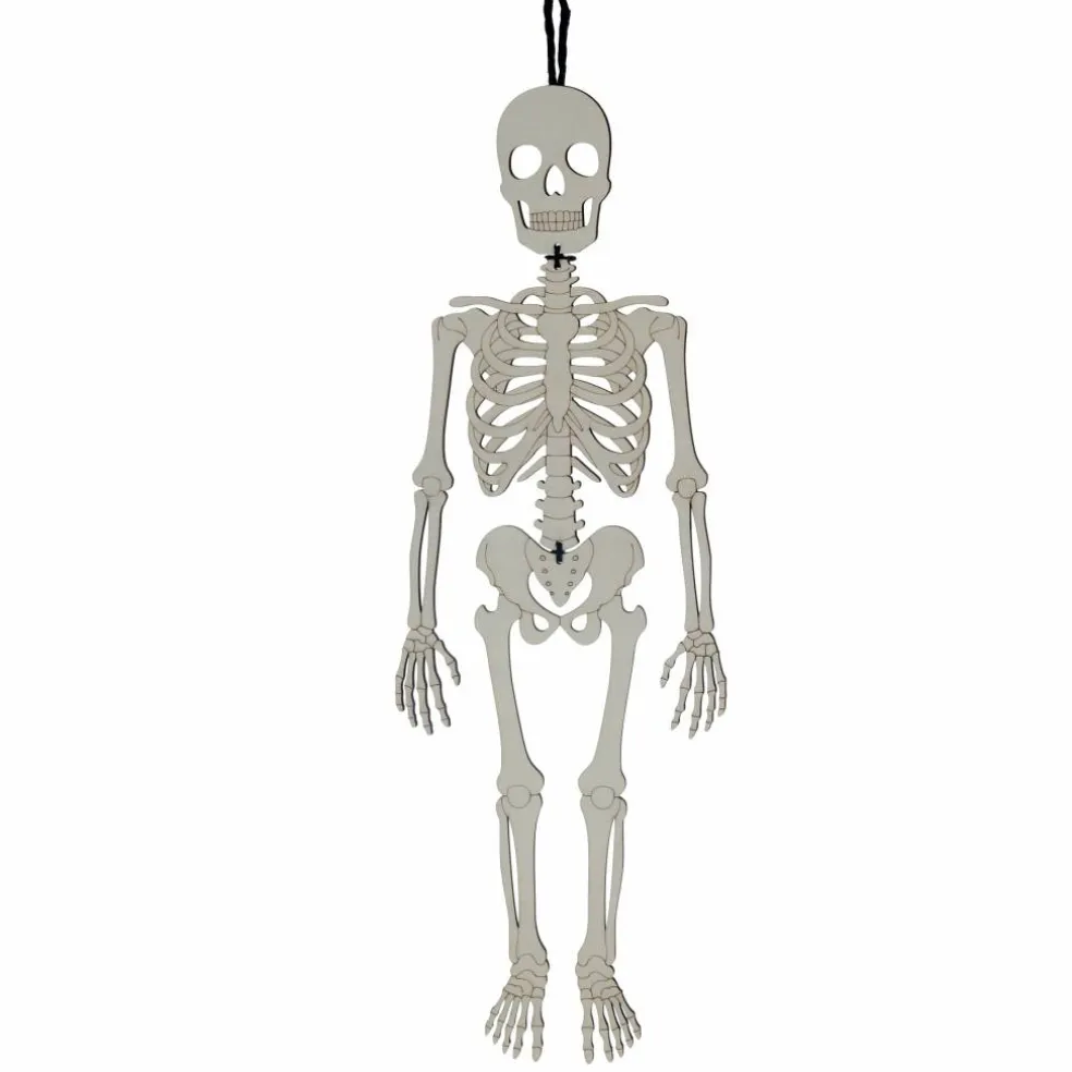 16.5" Skeleton DIY Linear Wood Plaque by Make Market®