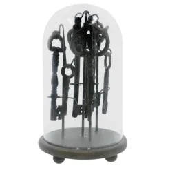 9.25" Skeleton Key Cloche Tabletop Décor by Ashland®