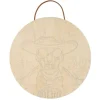 8" Skeleton Man Paint-by-Number Plywood Surface Kit by Artist's Loft®