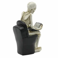 7.4" Skeleton on Toilet with Laptop Tabletop Décor by Ashland®