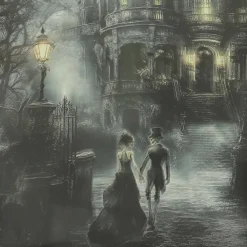 Skeletons & Haunted House Framed Wall Décor by Ashland®