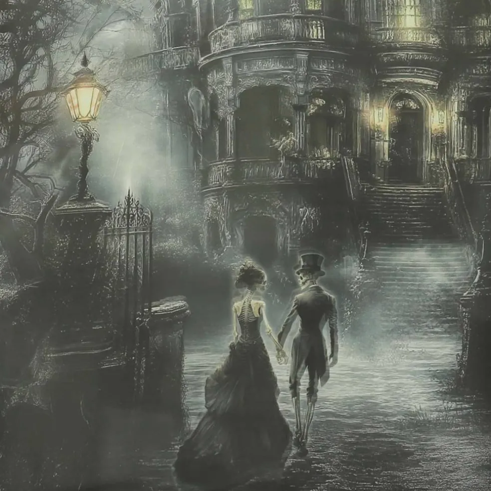 Skeletons & Haunted House Framed Wall Décor by Ashland®