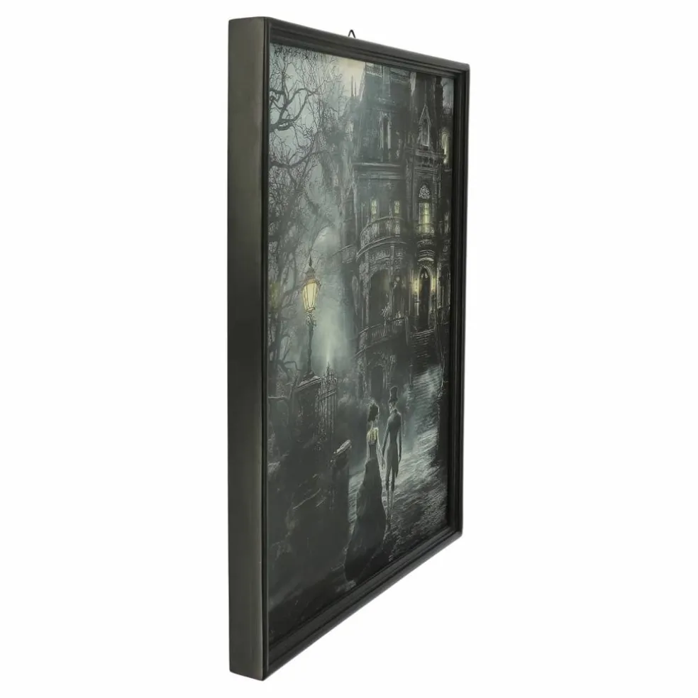 Skeletons & Haunted House Framed Wall Décor by Ashland®