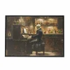 Skeleton with Piano Canvas Wall Décor by Ashland®