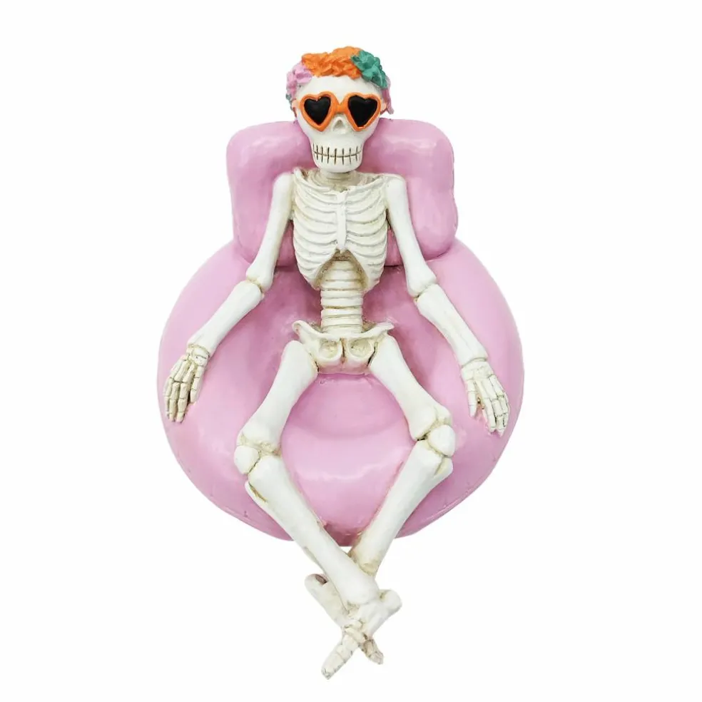 7.3" Skeleton with Pool Float Tabletop Décor by Ashland®