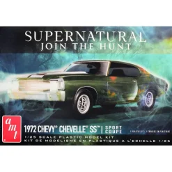 Skill 2 Model Kit 1972 Chevrolet Chevelle SS "Supernatural" (2005-2020) TV Series 1/25 Scale Model by AMT