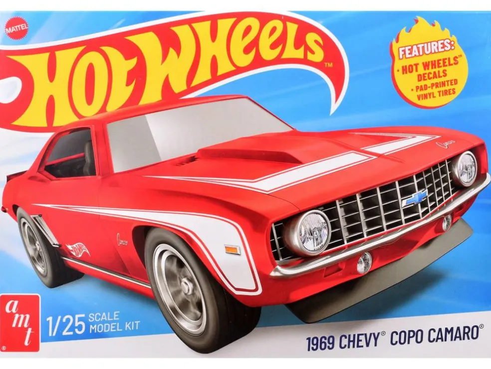 Skill 2 Model Kit 1969 Chevrolet COPO Camaro "Hot Wheels" 1/25 Scale Plastic Model by AMT