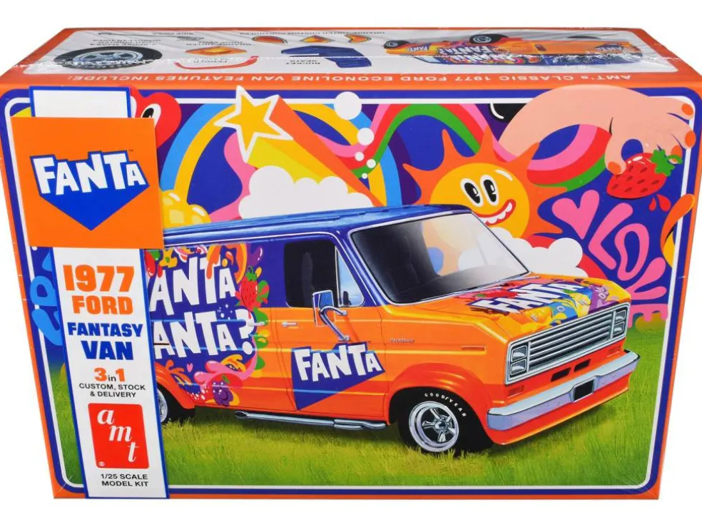 Skill 2 Model Kit 1977 Ford Custom Van "Fanta" 1/25 Scale Model by AMT