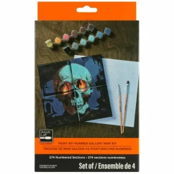 Skull Paint-by-Number Gallery Mini Kit by Artist's Loft®