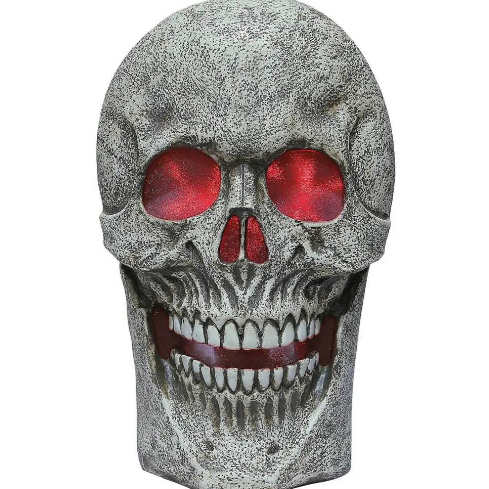 Skull With Light And Sound For Halloween Decoration 24" Length