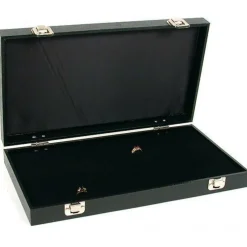 72 Slot Black Ring Pad Display & Jewelry Travel Case