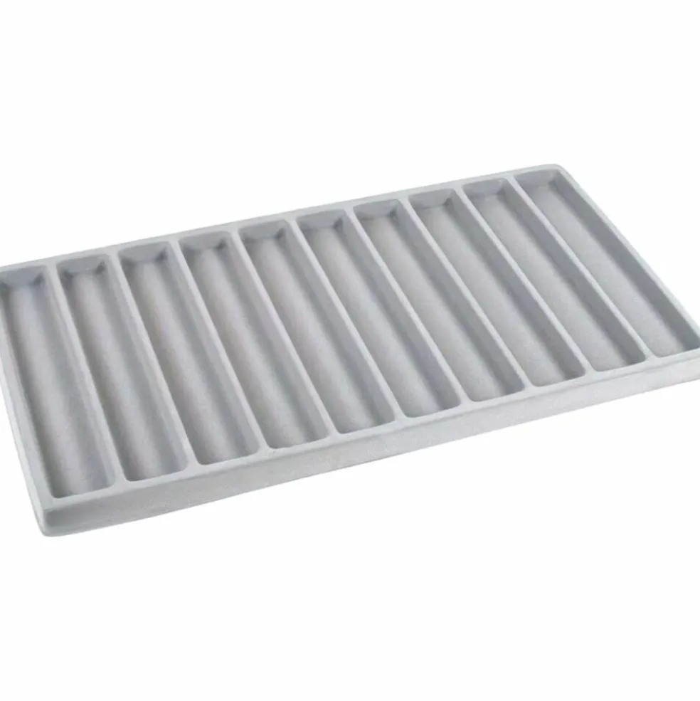 50 Slot Bracelet & Watch Display Tray Gray Showcase