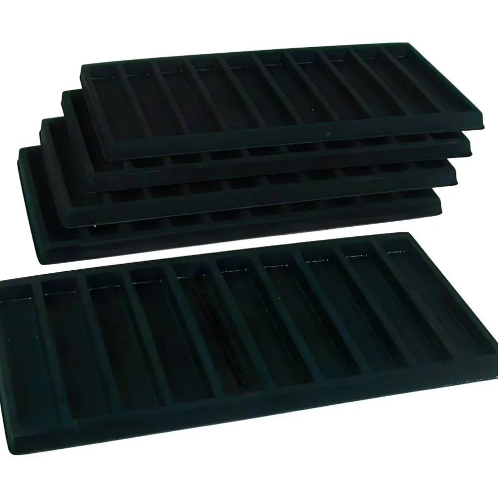 50 Slot Bracelet & Watch Display Tray Black Showcase