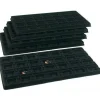 140 Slot Puff Earring Card Black Showcase Display Tray