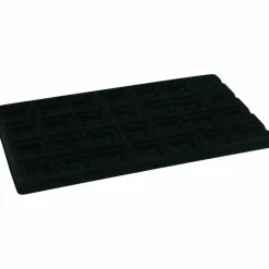 140 Slot Puff Earring Card Black Showcase Display Tray