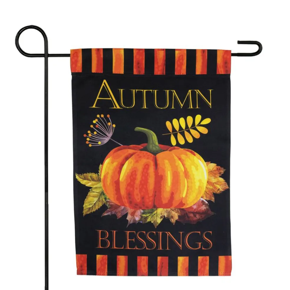 Small Autumn Blessings & Pumpkins Garden Flag