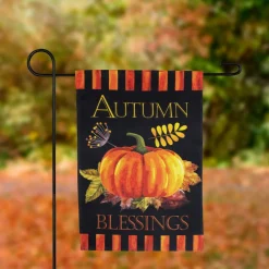 Small Autumn Blessings & Pumpkins Garden Flag