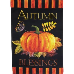 Small Autumn Blessings & Pumpkins Garden Flag