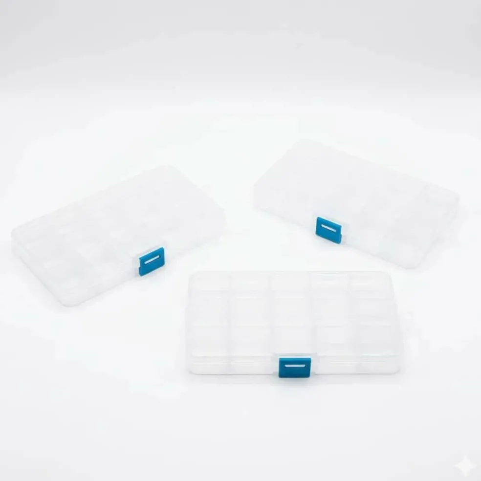 Small Clear Bead Storage Cases, 3ct. by Bead Landing™