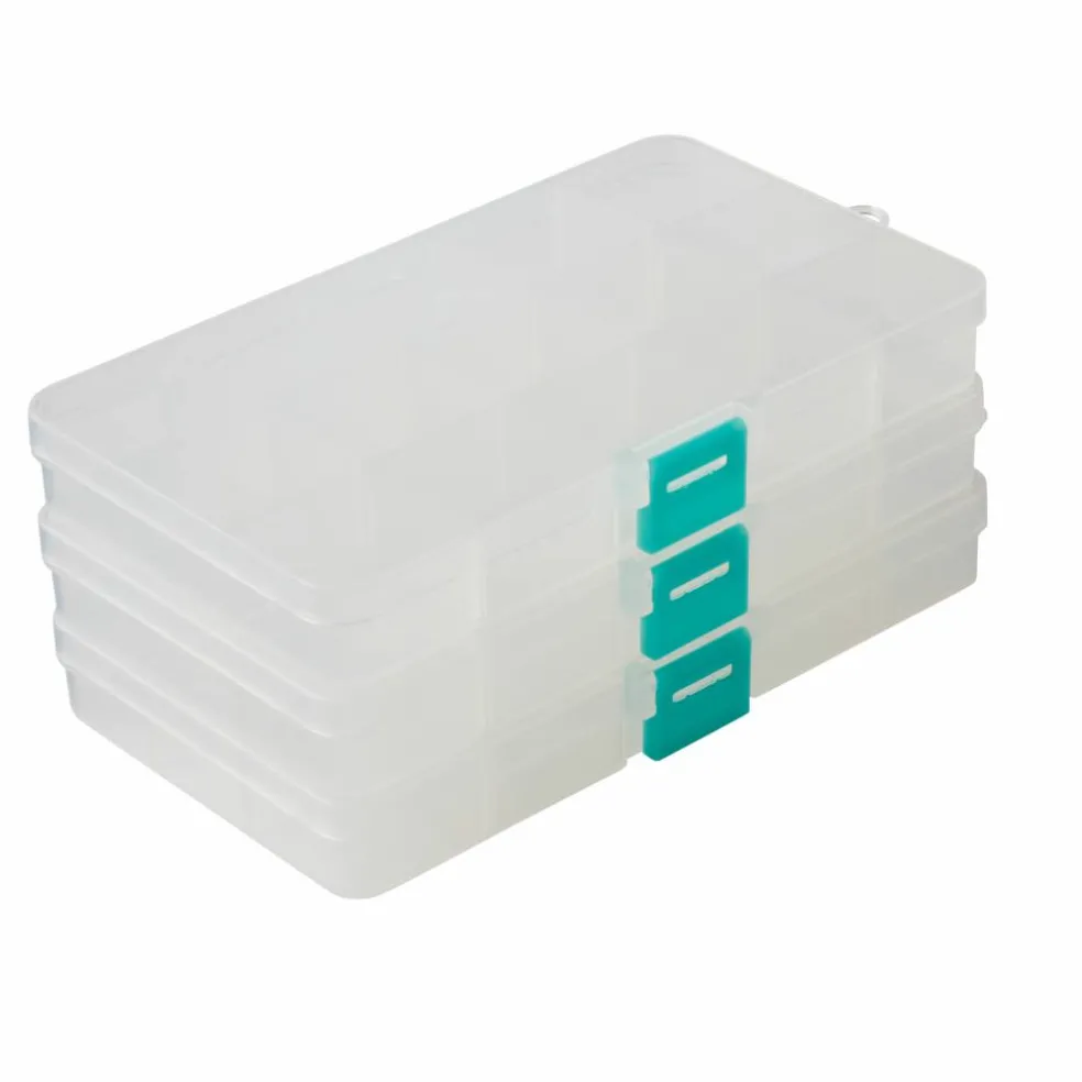 Small Clear Bead Storage Cases, 3ct. by Bead Landing™