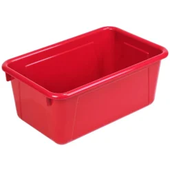 Small Cubby Bin, Red