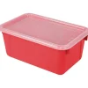 Small Cubby Bin with Cover, Classroom Red