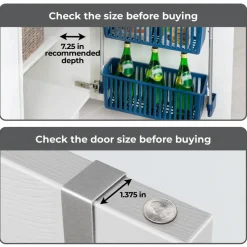 Smart Design 8-Tier Over-The-Door Hanging Pantry Organizer - Navy