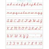 Smart Poly® Single Sided PosterMat Pals® Space Savers, D'Nealian Cursive Handwriting, 13" x 9.5"