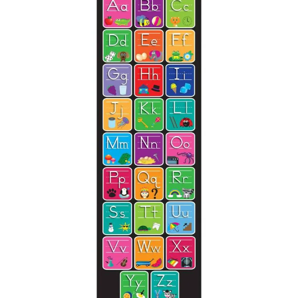 Smart Poly™, The Original Fun Mat™, Mat Runner, 15.5" x 47", Alphabet and Matching Pictures