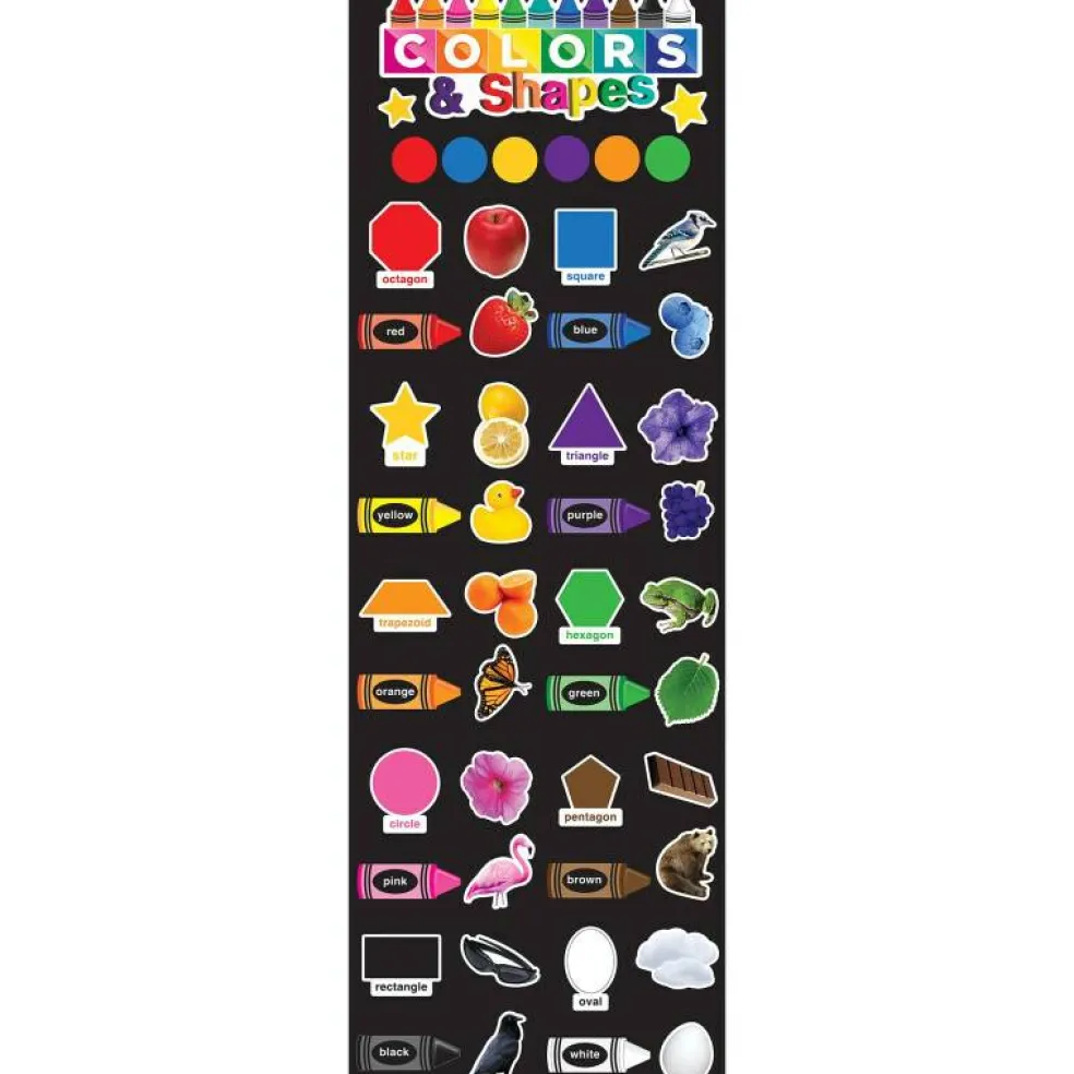 Smart Poly™, The Original Fun Mat™, Mat Runner, 15.5" x 47", Colors and Shapes