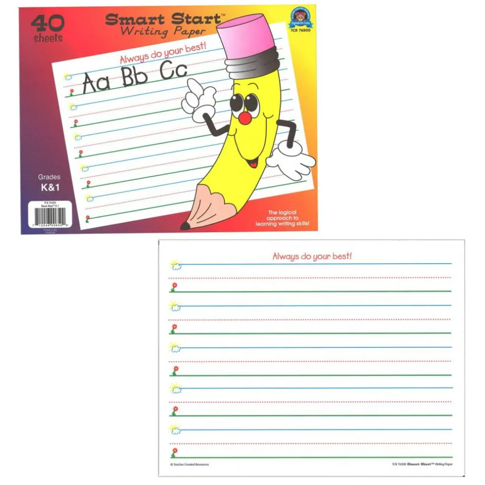 Smart Start K-1 Writing Paper: 40 Sheet Tablet