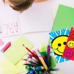 Smiley Face Mini Notepads, Assorted Designs, Classroom Rewards & Party Favors, 12 Packs
