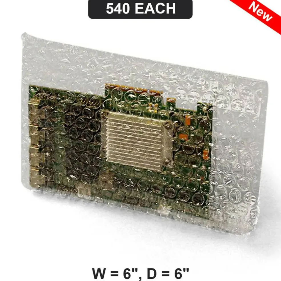 Snug 6"x6" Bubble Bags For Small Items