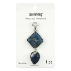 Sodalite Rhombus & Teardrop Pendant by Bead Landing™