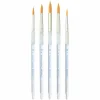 Soft-Grip® Gold Taklon Round 5 Piece Brush Set