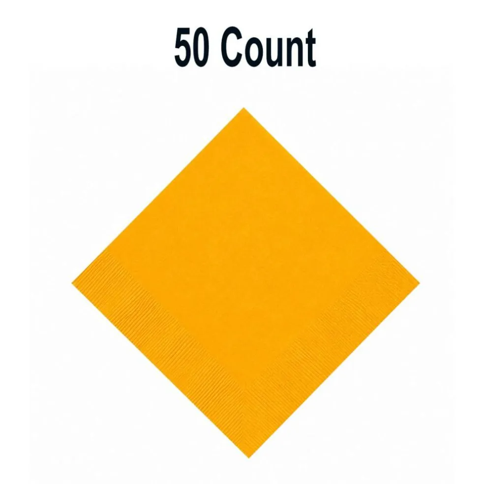 Solid Color Luncheon Napkins Bulk 50 Pc Paper Party Supplies Set