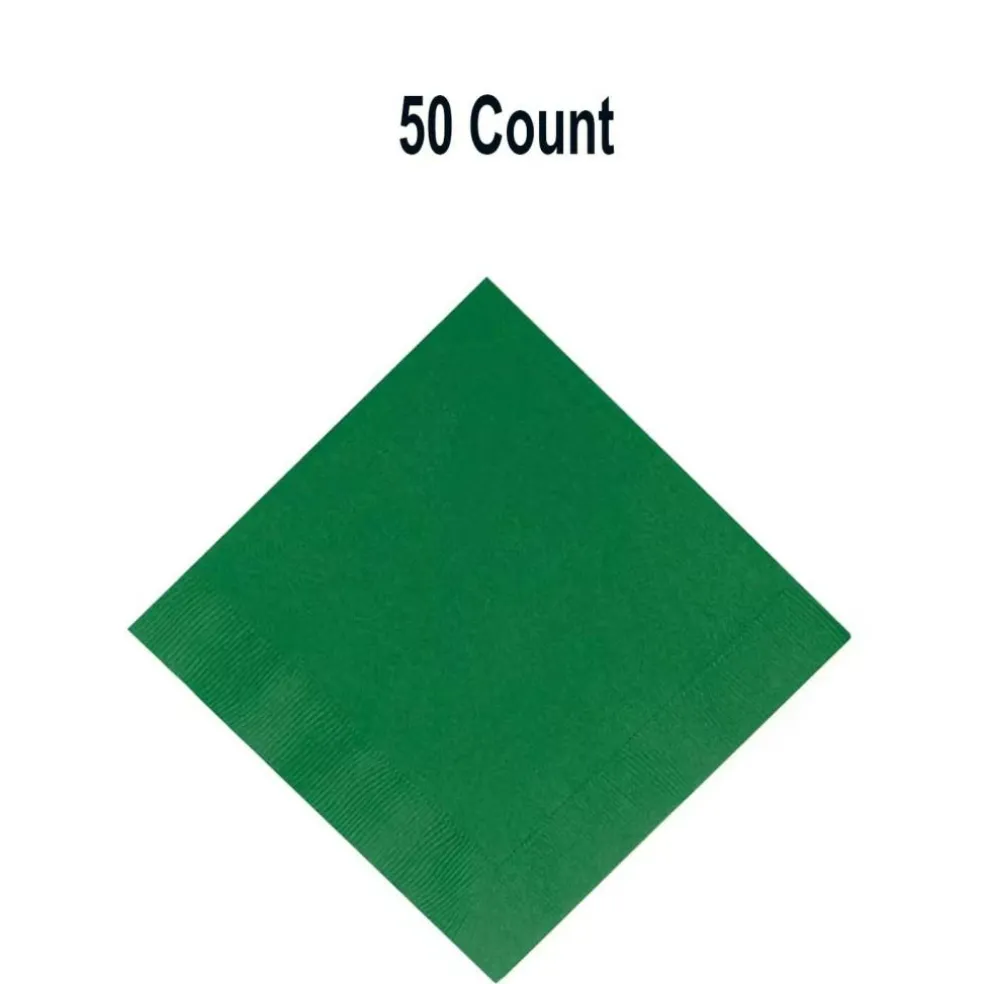 Solid Color Luncheon Napkins Bulk 50 Pc Paper Party Supplies Set