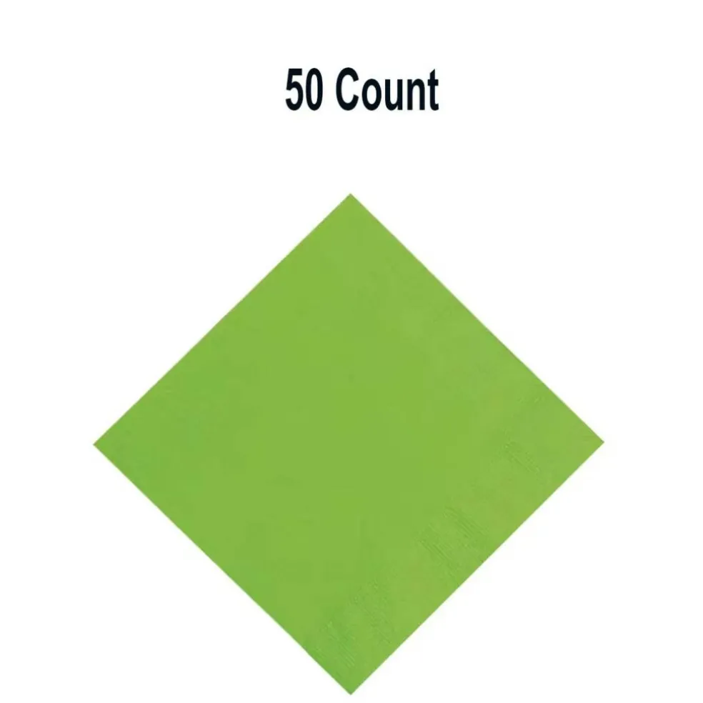 Solid Color Luncheon Napkins Bulk 50 Pc Paper Party Supplies Set
