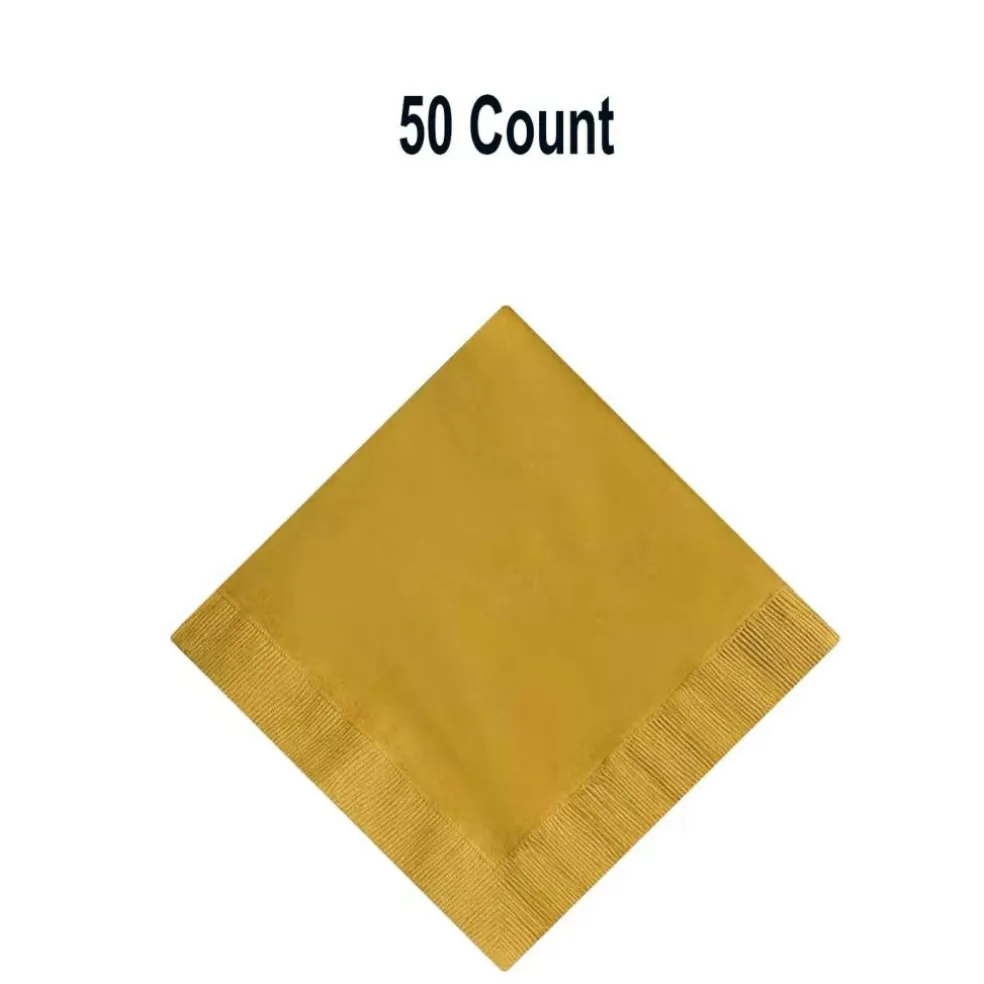 Solid Color Luncheon Napkins Bulk 50 Pc Paper Party Supplies Set