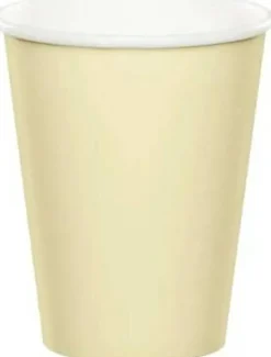 Solid Color 9oz Paper Cups – 14 Cups/Pack or 168 Cups/Case