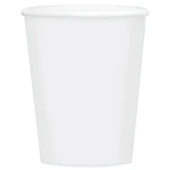 Solid Color 9oz Paper Cups – 14 Cups/Pack or 168 Cups/Case